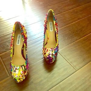 Steve Madden Bejeweled Multicolored Heels